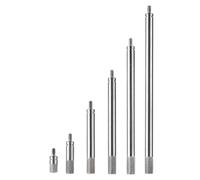 Grendly Juego de 6 barras de extensión de reloj comparador con rosca M2.5, barra de extensión de 10 a 100 mm, medición para relojes comparadores y pantallas digitales
