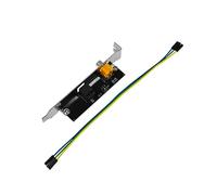 Grendly Juego de tarjetas hijas coaxiales de fibra óptica de 24 bits de 192 KHz SPDIF OUT para placa base universal de computadora, tarjeta de sonido digital 5.1, juego AC3