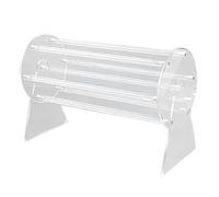 Grendly Organizador de pinzas de acrílico, soporte giratorio de 360 grados y almacenamiento, organizador de pinzas para el pelo para mujeres