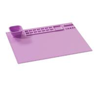 Grendly Tapete de silicona para pintura con , tapete de silicona para niños, tapete de silicona para pintar para resina, bricolaje y trabajos de arte, 1 unidad, color
