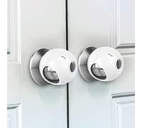 GRENFU Paquete de 6 fundas para pomos de puerta a prueba de niños, ajuste universal, a prueba de bebés, evita que los niños pequeños abran puertas, fácil de usar con una sola mano para adultos,