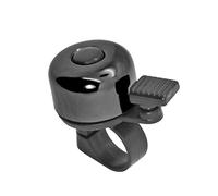 Grenhaven Timbre Bicicleta para Bicicletas Carretera o Montaña, MTB, BMX, Bocina Scooter, pour Enfants y Adultes, Aluminio, Tamaño Mini, Sonido Fuerte, para Manillares con Diámetro 1,98-2,4 cm, Negro