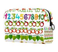 Grenn - Bolsas de maquillaje para mujer, diseño de bambú, estuche de viaje con cremallera, organizador portátil de artículos de tocador para adolescentes y niñas, Multicolor 04,