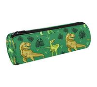 Grenn - Estuche de lona con diseño de dinosaurio, monedero, bolsa de maquillaje para estudiantes, papelería, escuela, oficina, Multi#01, 20x6.3cm/7.9x2.5in, Estuches para lápices