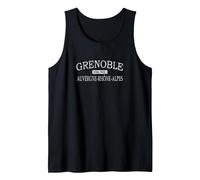 Grenoble Isère Auvernia-Ródano-Alpes Francia Camiseta sin Mangas, Hombre, Negro, M