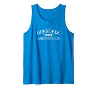 Grenoble Isère Auvernia-Ródano-Alpes Francia Camiseta sin Mangas, Hombre, Zafiro, S