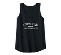 Grenoble Isère Auvernia-Ródano-Alpes Francia Camiseta sin Mangas, Mujer, Negro, M