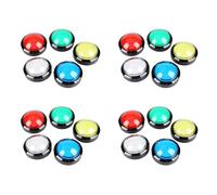 GREOHNMPAW 20 Botones de Arcade, de 60 mm Botón Pulsador LED de 2,36 Pulgadas con Microinterruptor para Consola de Videojuegos de Máquina Arcade
