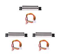 GREOHNMPAW 3X Indicador de de Música Dual 12 LED Spectrum VU Meter Amplificador Lámparas Tablero Ajustable de Velocidad de Luz para MP3 DC 7-12V ()