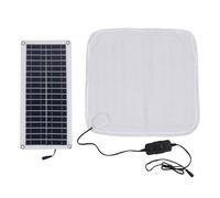 GREOHNMPAW Almohadilla Térmica Solar de 12 V y 50 W para el Invierno: Almohadilla Cálida para los Pies, Manta Térmica para Mascotas, Manta Eléctrica con Calefacción Solar A