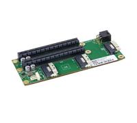 GREOHNMPAW Placa Adaptadora Externa PCIe4.0 SFF-8654 Ranuras para Dos Tarjetas Tarjeta Gráfica GPU Slimsas de 6 Placa Base para Dividir X16/X8