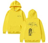 GREOPE Eth-el Cain - Sudadera con capucha para hombre y mujer, manga informal, para hombre y mujer B, amarillo, XL