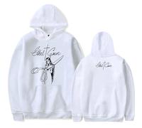 GREOPE Eth-el Cain - Sudadera con capucha unisex estampada de manga larga, blanco, XL