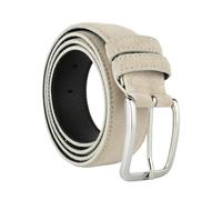 GRESEL Cinturón de Gamuza para Hombre y Mujer, Piel Auténtica, Made in Italy, Ajustable