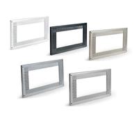 Gresinex - Marco Embellecedor Universal para Microondas 60x40 cm - Montaje en Mueble de Cocina con Kit Incluido - Resistente al Calor - Fácil Instalación (Inox)