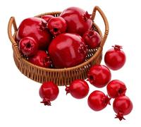 Gresorth 15 Piezas Artificial Granada Decoración Falso Fruta Modelo Realismo Realista Verduras Mostrar para Año Nuevo Jardín Restaurante