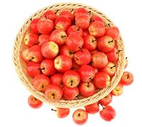 Gresorth 30pcs Mini Artificiales Rosado Manzana Decoracion Falso Fruta Casa Fiesta Cocina Comida Modelo Monitor - 3.5 cm