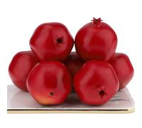 Gresorth 6pcs Natural Artificiales Pomegranet Decoracion Falso Pomegranate Fruta Casa Fiesta Cocina Festival Show