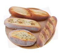 Gresorth Juego de 4 piezas de pan artificial, torcido falso, pan de piña de mar realista para el hogar, cocina, fiesta, decoración, exhibición de modelos de alimentos