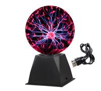 Gresus Lámpara mágica de bola de plasma de 7 pulgadas, sensible al tacto y al sonido, lámpara de plasma interactiva alimentada por USB, globo nebulosa, regalo educativo científico para