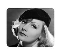 Greta Garbo - Alfombrilla de ratón con aspecto de piel y fotos (22 x 18 cm)