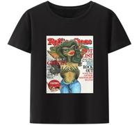 Greta Gremlin Funny Tees Short Sleeve Gremlins Gizmo Monster 80s Horror Christmas Movie T Shirt Gift Idea Clothes Black XXL