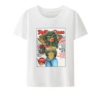 Greta Gremlin Funny Tees Short Sleeve Gremlins Gizmo Monster 80s Horror Christmas Movie T Shirt Gift Idea Clothes White 3XL