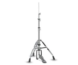 Gretsch Hardware Serie G5 Soporte de hi-hat GR-G5HH - Conexiones de tubo con inserciones de latón - Soporte de doble refuerzo - Transmisión por cadena - Tensión del muelle ajustable