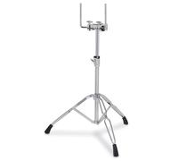 Gretsch Hardware Serie G5 Soporte doble para tom GR-G5TS - Brazos en L para tom de 12,7 mm con rótula - Trípode de doble refuerzo - Conexiones de tubo con inserciones de latón