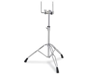 Gretsch Hardware Serie G5 Soporte doble para tom GR-G5TS - Brazos en L para tom de 12,7 mm con rótula - Trípode de doble refuerzo - Conexiones de tubo con inserciones de latón
