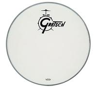 "Gretsch Drums 22"" Bass Drum Head WH w/Logo"
