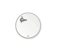 Gretsch parche de batería - parche de resonancia de bombo - Ambassador - blanco recubierto - white coated - 22'' - Logo desplazado a la izquierda - GRDHCW22O