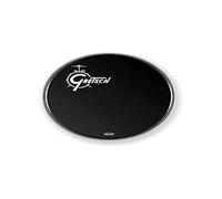 Gretsch parche de batería - parche de resonancia de bombo - Ambassador - Ebony - negro - 18" - Logo desplazado a la izquierda - GRDHEB18O