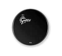 Gretsch parche de batería - parche de resonancia de bombo - Ambassador - Ebony - negro - 20" - Logo desplazado a la izquierda - GRDHEB20O