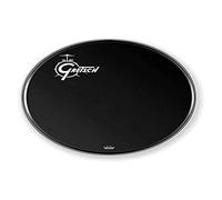 Gretsch parche de batería - parche de resonancia de bombo - Ambassador - Ebony - negro - 24" - Logo desplazado a la izquierda - GRDHEB24O