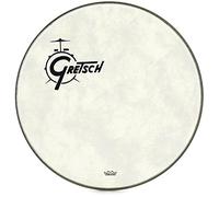 Gretsch parche de batería - parche de resonancia de bombo - Fiberskyn - 18" - Logo desplazado a la izquierda - GRDHFS18O