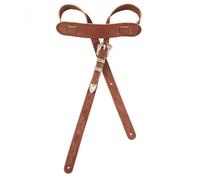 Gretsch Tooled Vintage Leather Guitar Strap Walnut