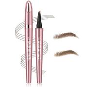 GRETY 2 increíbles lápices para cejas con cuatro pequeñas puntas bifurcadas: de larga duración, resistentes al agua y a las manchas, para crear cejas naturales y definidas