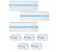 GRETY 40 tiritas de ducha resistentes al agua (6 x 7 cm), vendaje transparente resistente al agua, fuerte sujeción, tiritas de ducha con cojín de algodón absorbente para deportes, natación y