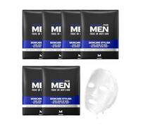 GRETY 6 piezas Mascarilla Facial, Mascarilla de Colageno, Bio Collagen Real Deep Mask, Mascarilla Antiedad de Colágeno, Reduce los Poros, Aumentar la Elasticidad Collagen Mask