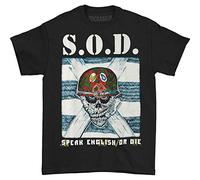 Greucy-darkS.O.D. Men's Speak English Or Die T-shirt Black