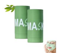 Grevea Green Tea Deep Cleanse, 2025 Nueva mascarilla orgánica de té verde en barra, eliminador de puntos negros con vitamina E, hidratante, control del exceso de grasa, para todo tipo de pieles (2pcs)