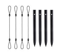 Grevosea 4 lápices capacitivos de repuesto, bolígrafos de dibujo con 4 cuerdas para colgar, para tablero de garabatos para niños, tableta de dibujo colorida, color negro