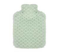 Grevosea Botella de Agua Caliente Estilo Sirena, 500 ml con Funda de Piel Sintética, 2 en 1 para Frío y Caliente, Rosa
