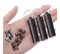 Grevosea DND - Juego de 21 mini dados de metal en miniatura con estuche de llavero EDC, accesorios perfectos, herramientas y regalos para jugadores de D&D, jugadores TTRPG o Dungeon Master