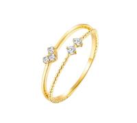 Grewod Anillo Mujer Oro 18K Corazón con Diamante Talla 8, Joyas Anillos de Compromiso Boda Matrimonio con Piedra