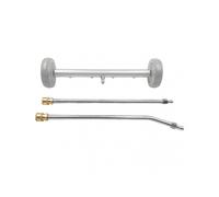 (Grey) 16-Inch Pressure Washer Undercarriage Cleaner with Straight Extension Wand & 1/4 Inch Quick Connect for Under Car Cleaning