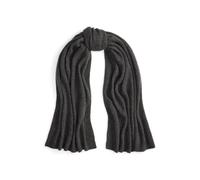 Grey Bufanda de punto de mezcla de cachemira TALLA ÚNICA