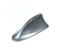 (Grey)Car Antenna Self-adhesive Universal Shark Fin Shape Radio FM Signal Aerial Trim compatible Auto