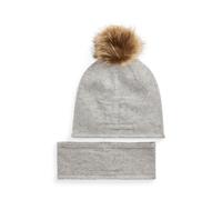 Grey Cinta y gorro con pompón con logotipo TALLA ÚNICA